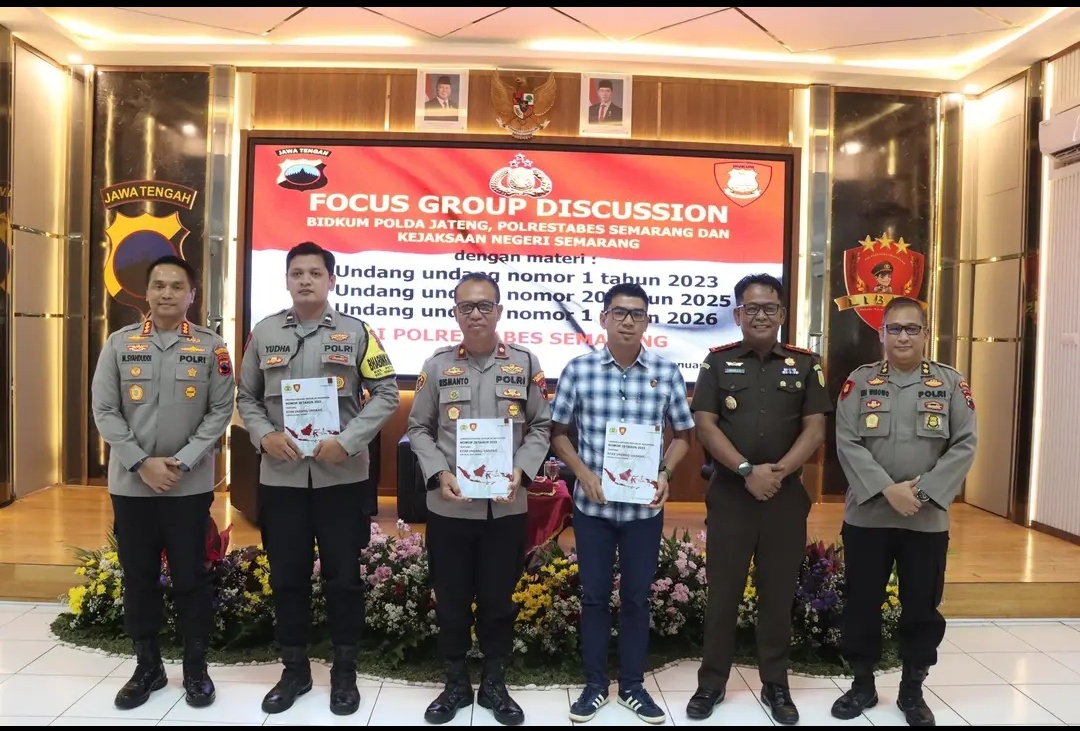 Polrestabes Semarang Gelar FGD dan Sosialisasi KUHP-KUHAP Baru, Perkuat Sinergi Aparat Penegak Hukum