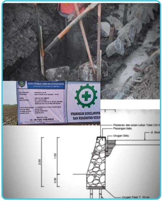 PROYEK CV LINTANG KAHURIPAN Sindang - Pecuk Diduga kuat Langgar Spesifikasi teknis & Abaikan K3