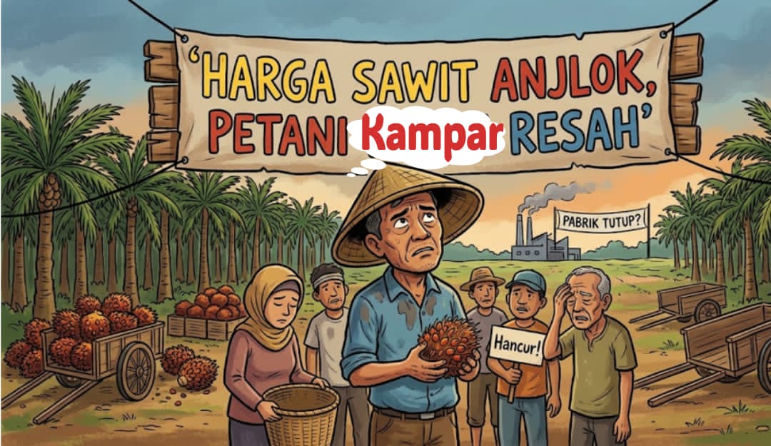 Petani Swadaya Desak Bupati Kampar H.Ahmad Yuzar ,Turun Tangan Anjloknya Harga TBS