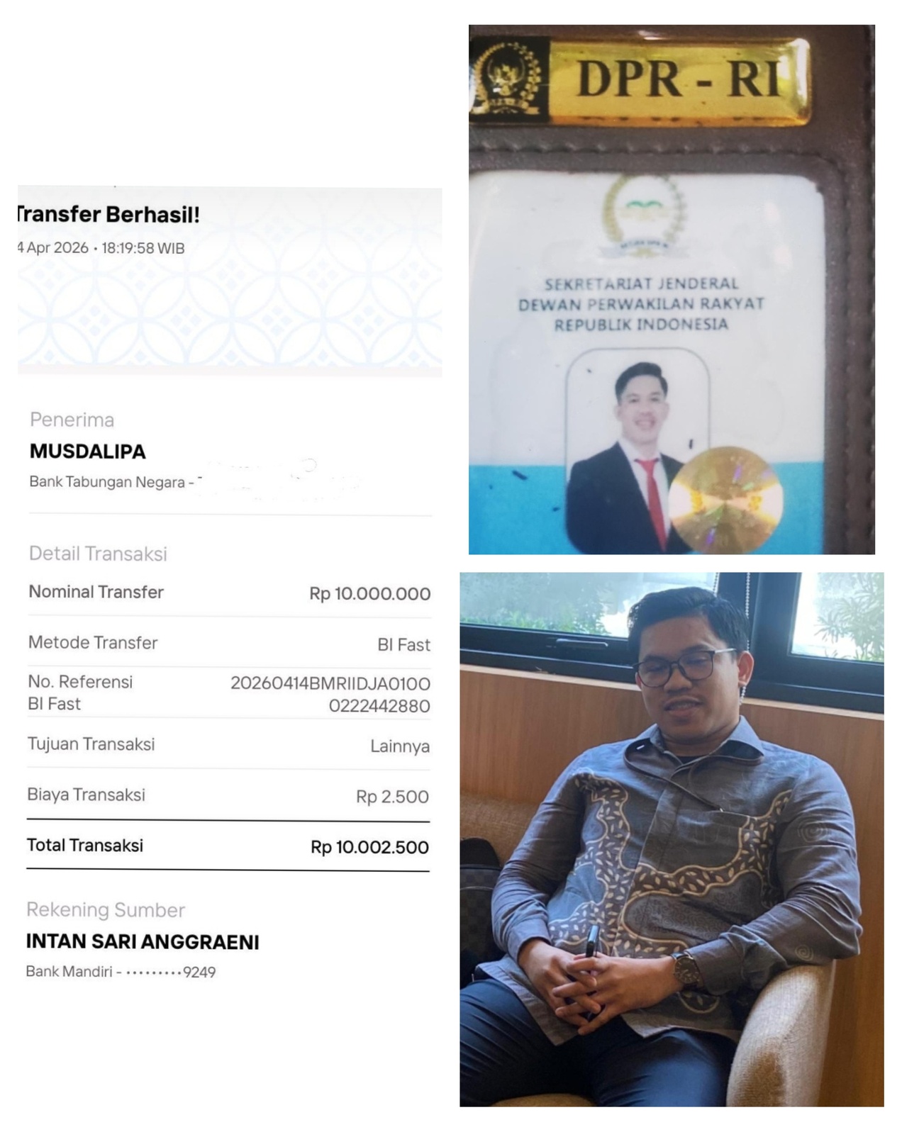INFISA KUTUK KERAS ADANYA SKANDAL PEMERASAN & ANCAMAN Oleh Oknum Anggota DPR RI