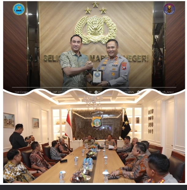 TIBA DI KEPRI, KEPALA BNN RI SAMBANGI POLDA BAHAS PENGUATAN SINERGI HADAPI ANCAMAN NARKOTIKA LINTAS NEGARA
