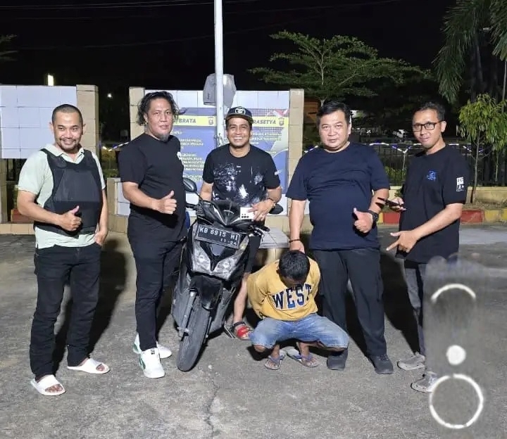 Tim Bareng Polsek Pontianak Timur Respon Cepat Tangkap Pelaku Curanmor
