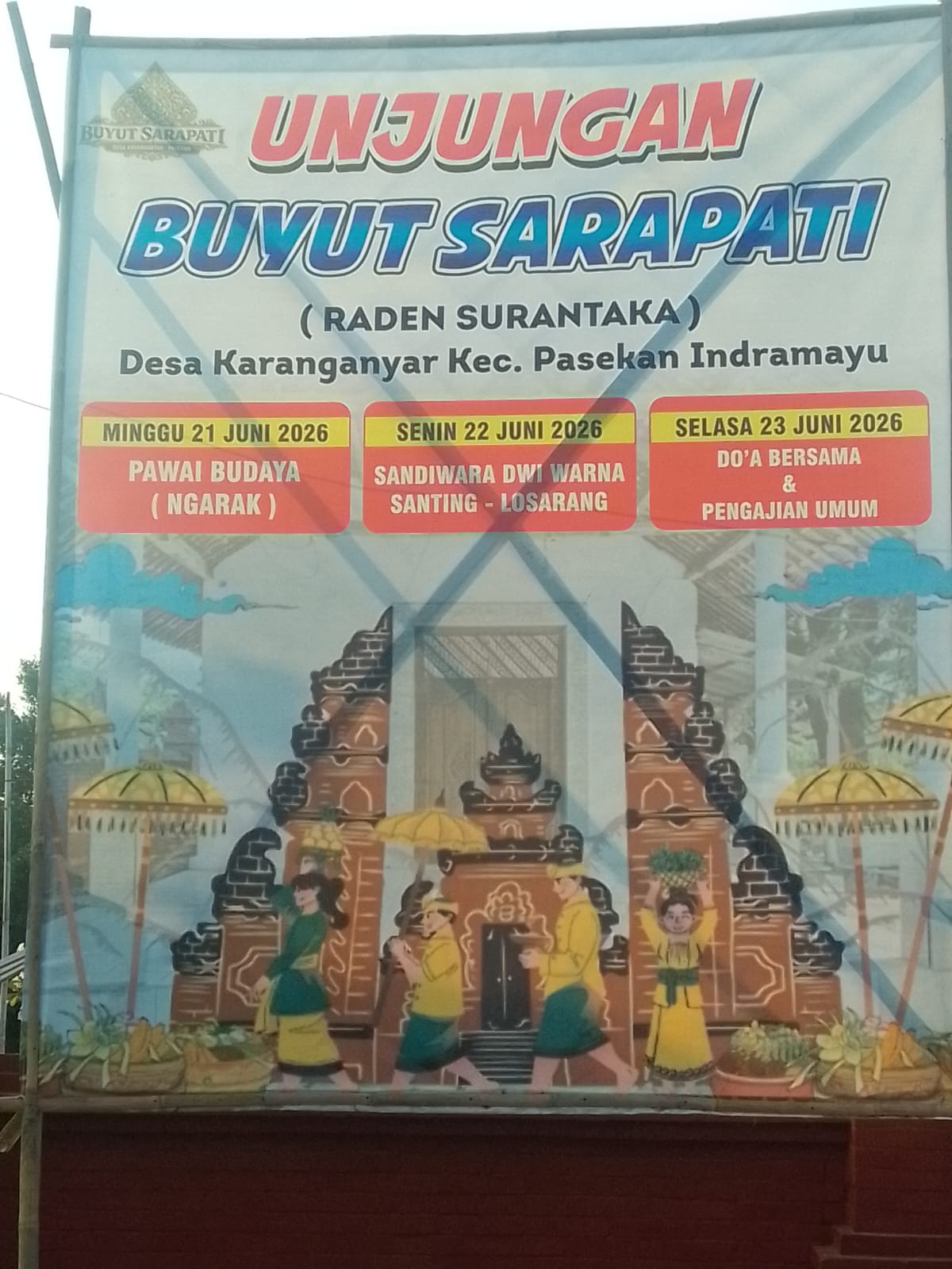 Unjungan Buyut Sarapati Desa Karang Anyar Pererat Silaturahmi Warga