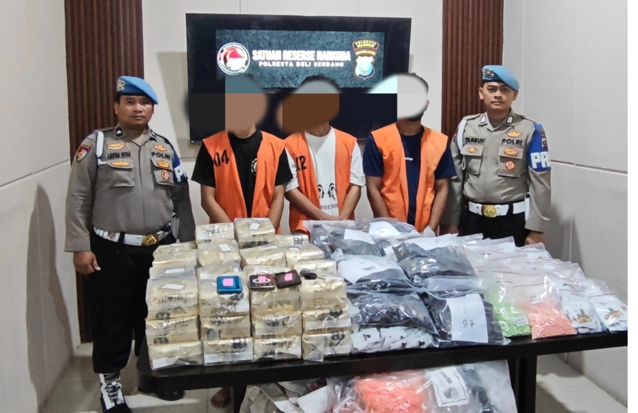 Ungkap Sindikat Narkoba Jaringan Internasional, Polresta Deliserdang Banjir Apresiasi