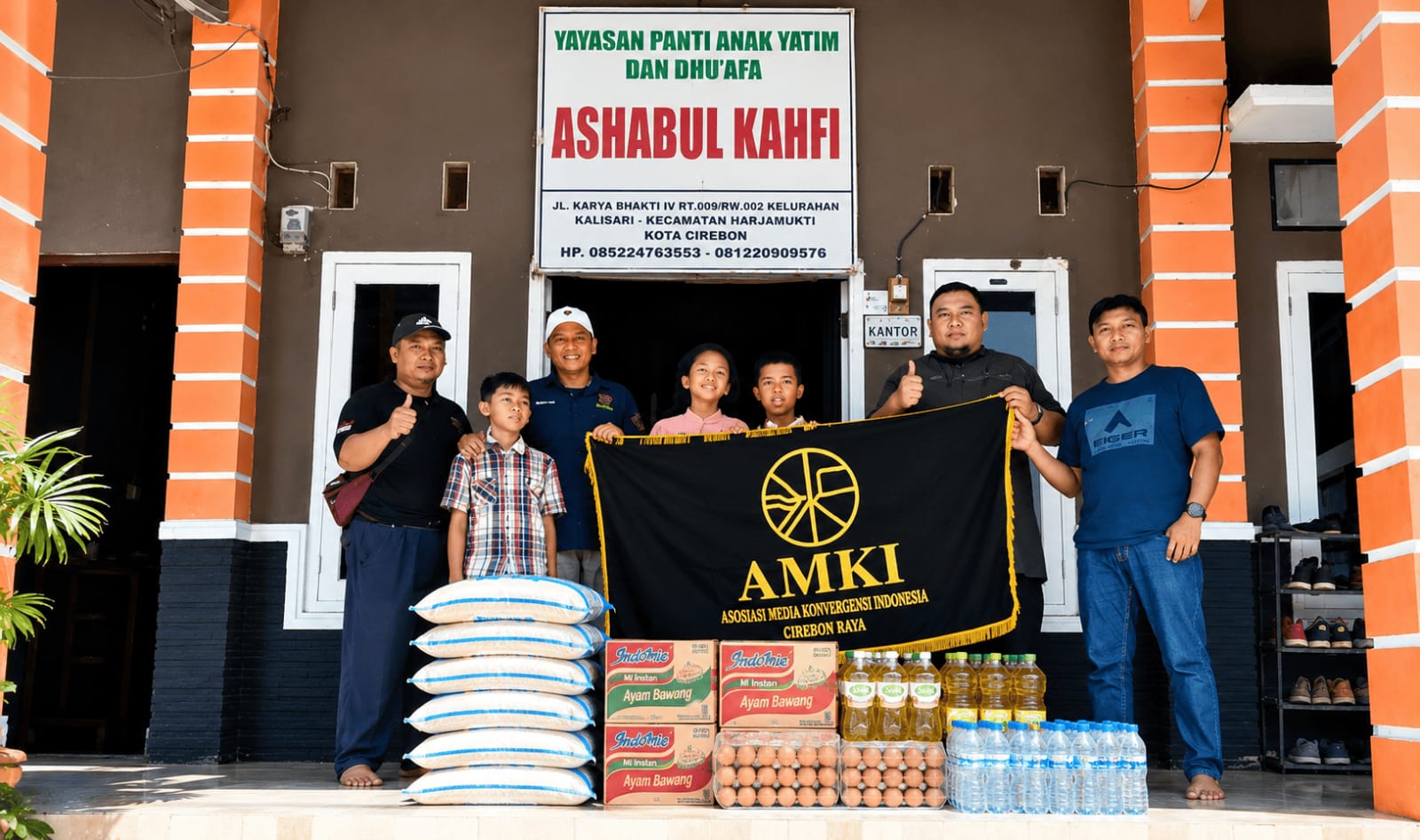 AMKI Cirebon Raya Peduli 50 Anak Yatim dan Duafa di Ashabul Kahfi