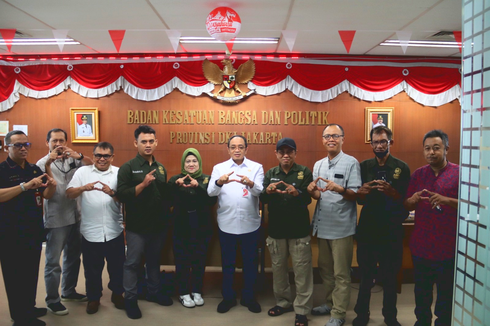 AMKI Jaya Audiensi  Kesbangpol DKI, Bahas Kondusivitas Jakarta hingga Persiapan Lima Abad Jakarta