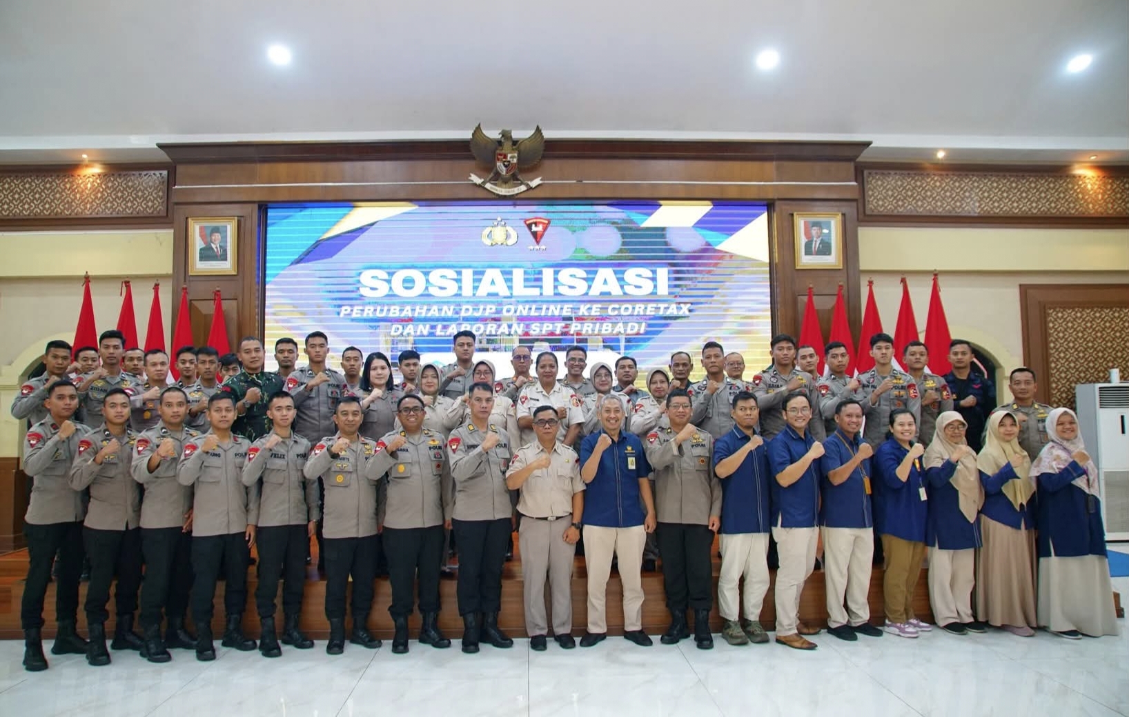 Korbrimob Polri Bekerja Sama dengan KPP Pratama Depok Cimanggis Gelar Sosialisasi Perpajakan
