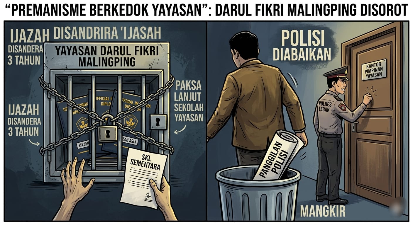 Dugaan Praktik “Sandera Ijazah” di Yayasan Darul Fikri Malingping: Pimpinan Yayasan Mangkir dari Panggilan Polisi