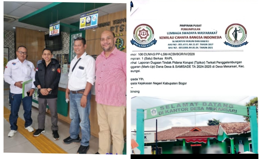 Bau Korupsi Dana Desa Mekarsari Kian Menyengat, KCBI Tempuh Jalur Hukum