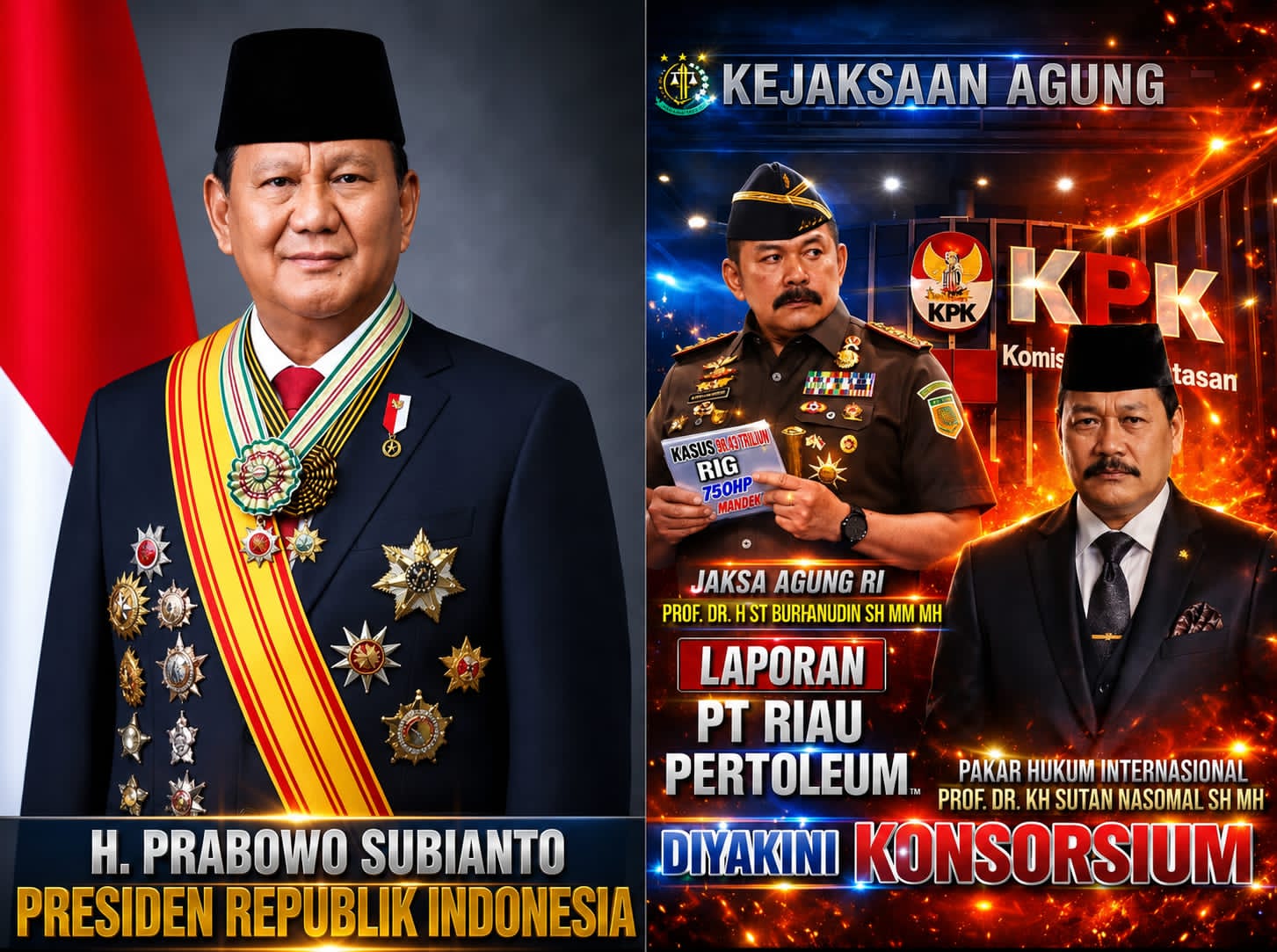 Dugaan Tipikor Rp3,5 Triliun di PT Riau Petroleum: Prof. Sutan Nasomal Desak Presiden Prabowo Lakukan ‘Bebersih’ Hukum