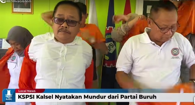 Mundur dari Partai Buruh, Belasan Ribu Anggota KSPSI Kalsel Lepas Atribut