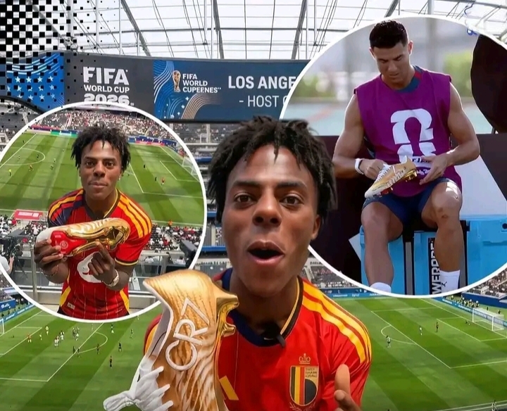 Ronaldo mengirimkan sepasang sepatu game-worn yang ia kenakan di Piala Dunia 2026.