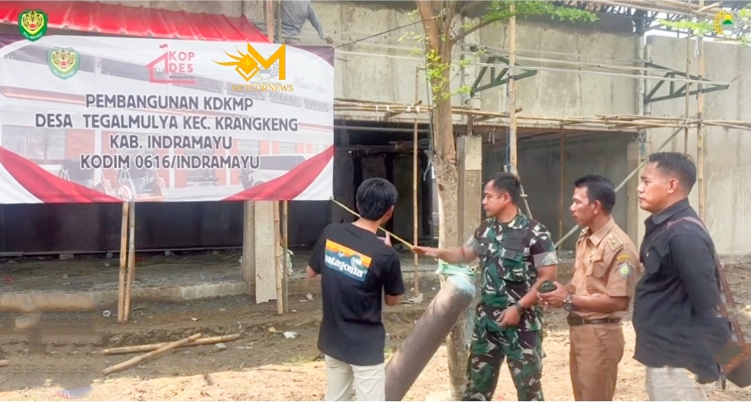 Kodim 0616/Indramayu Evaluasi Percepatan Pembangunan KDKMP Secara Virtual