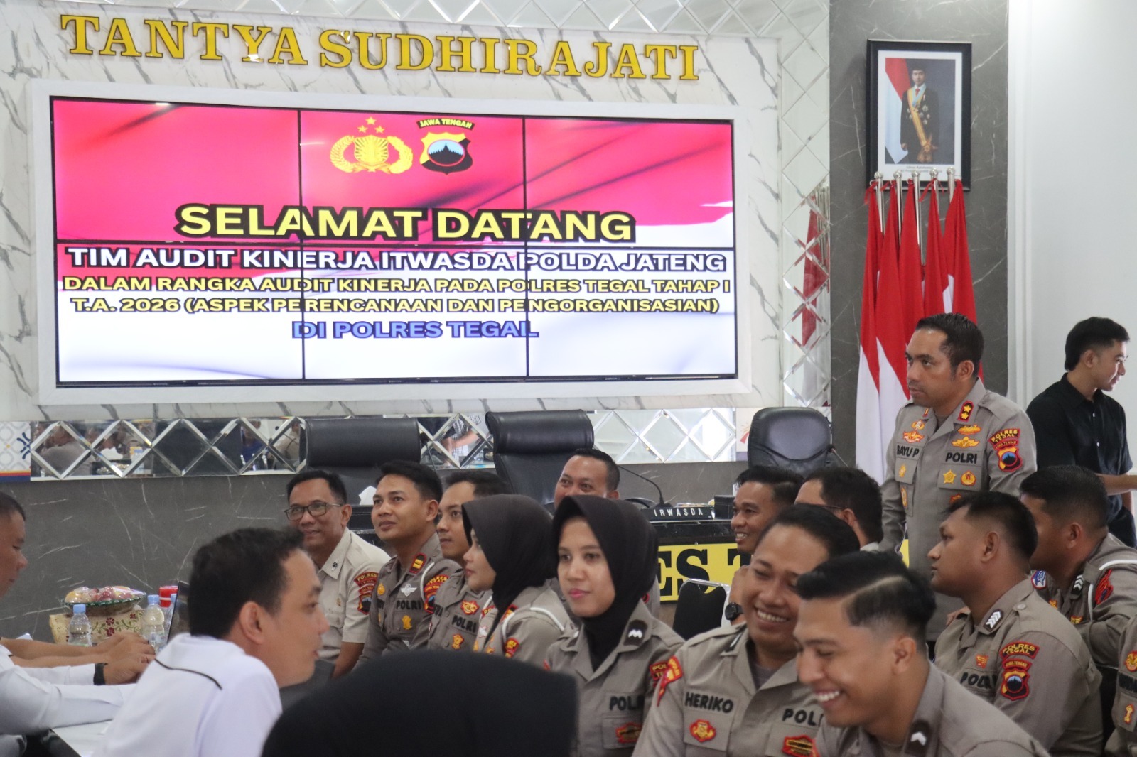 Audit Kinerja Itwasda Polda Jateng Tahap I Tahun 2026 di Polres Tegal