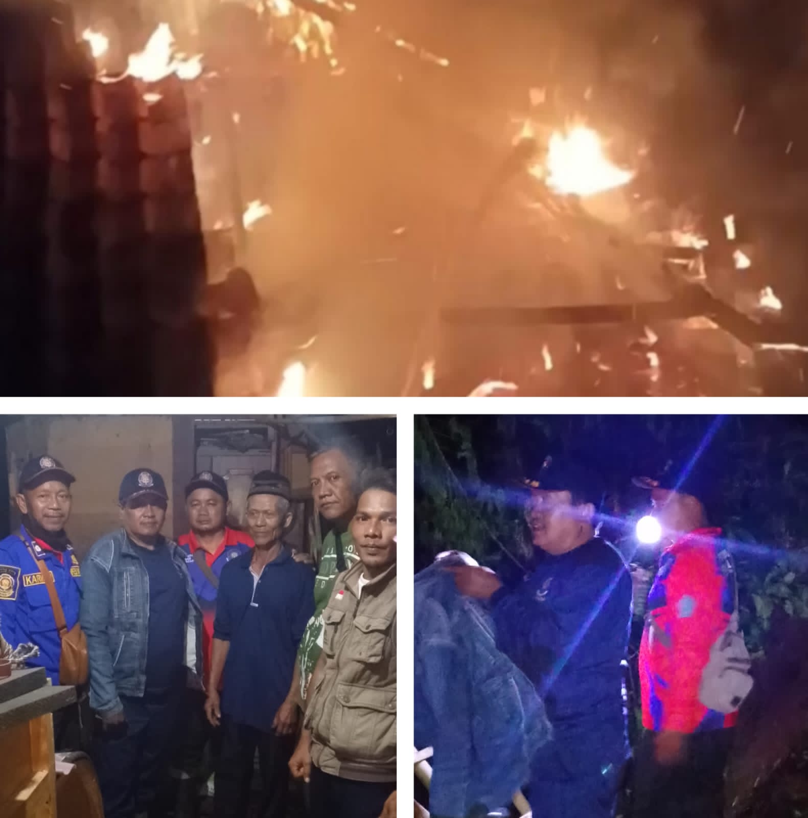 Tinggal Hadiri Hajatan, Rumah Warga Wanoja Brebes Ludes Terbakar