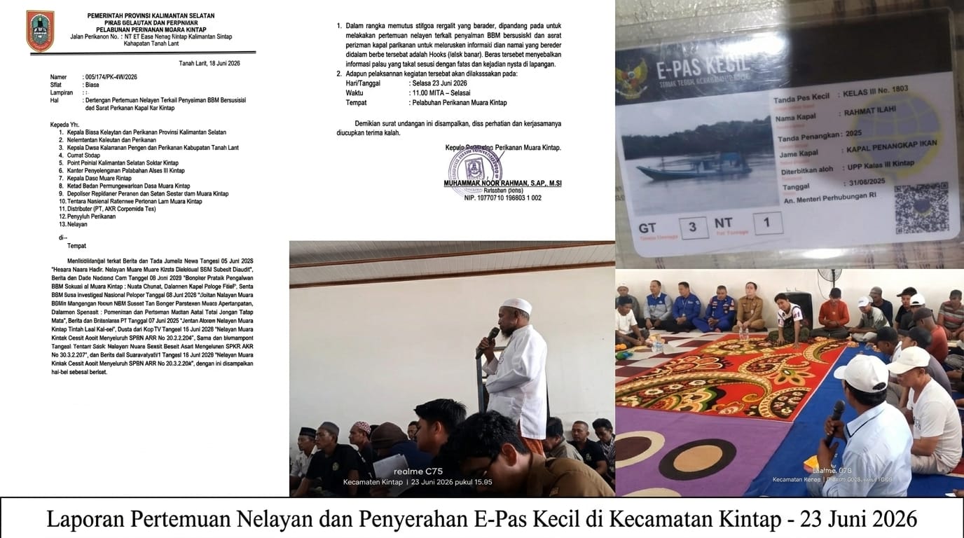 Pertemuan Panas di Muara Kintap: Nelayan vs Pengelola SPBU AKR, DKPP Kalsel Didesak Transparan
