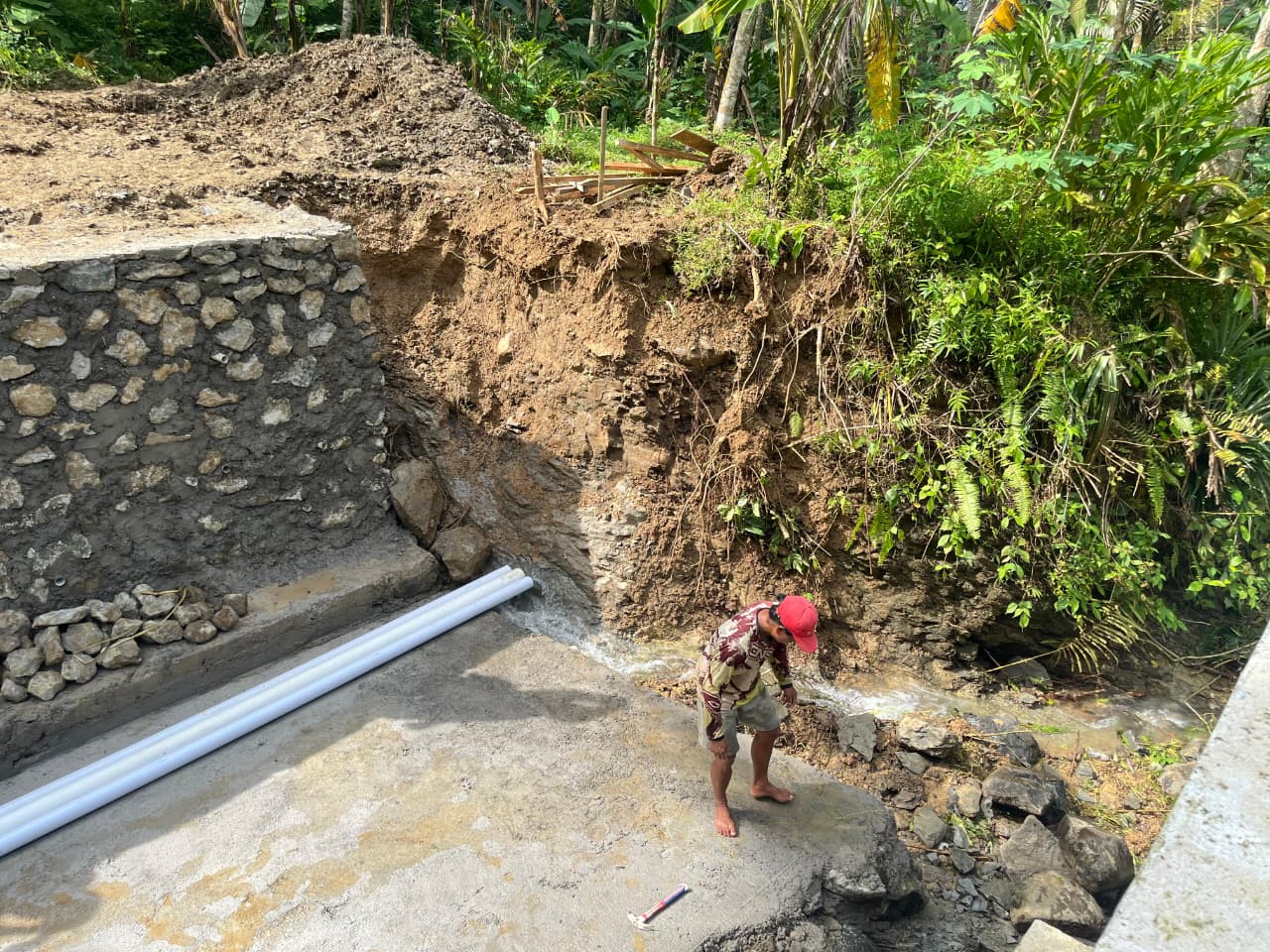 Lewat TMMD, Progres Jembatan Garuda Mulai Terbentuk dari Dasar