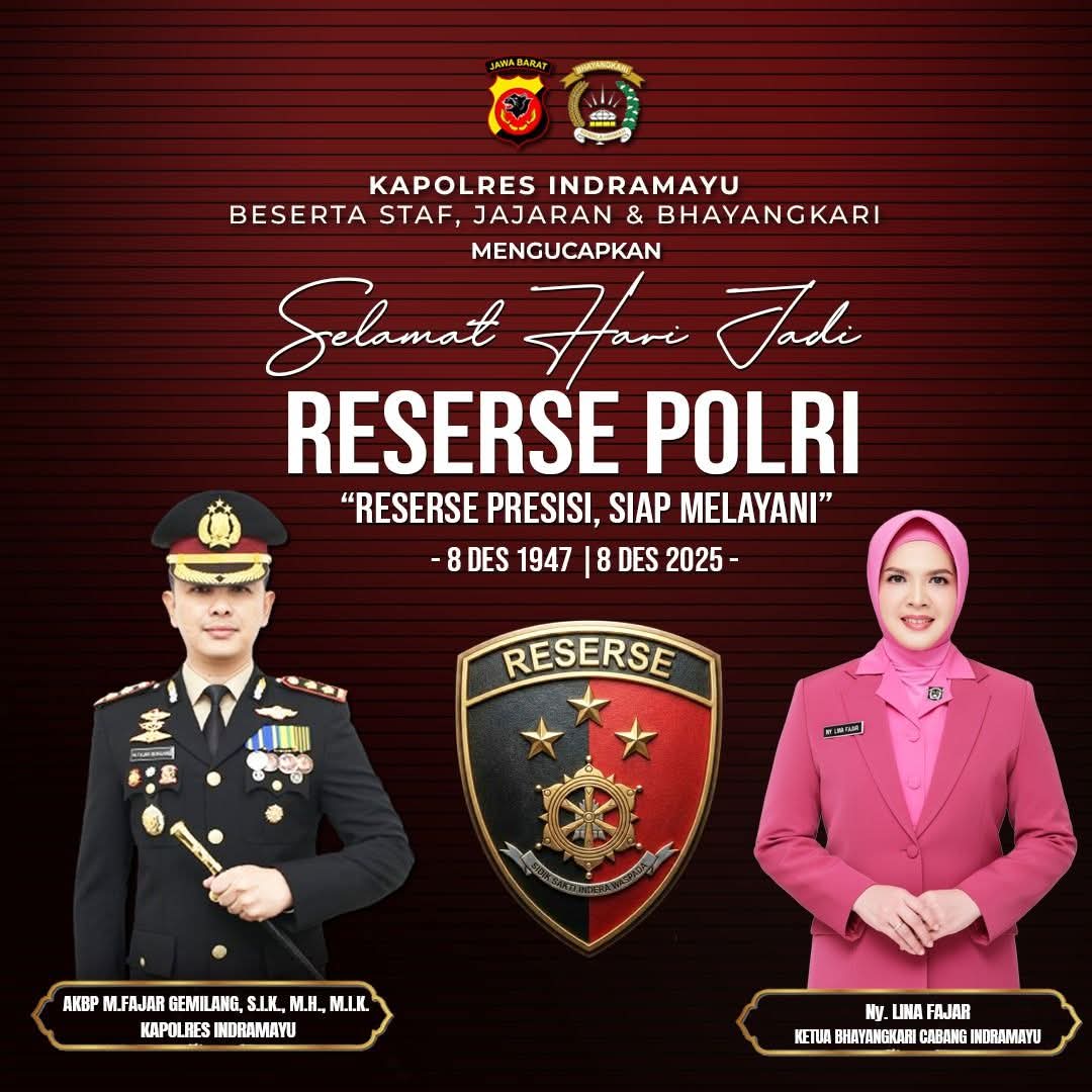Selamat Hari Jadi RESERSE, Polres Indramayu Reserse Presisi Siap Melayani