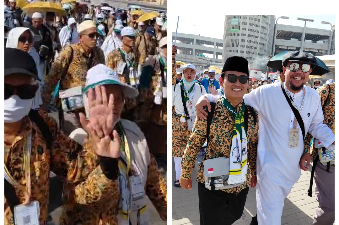Semangat Pantang Menyerah, Jemaah Haji Kloter SOC 8 Brebes Tuntaskan Lempar Jumrah Hari Tasyrik Pertama