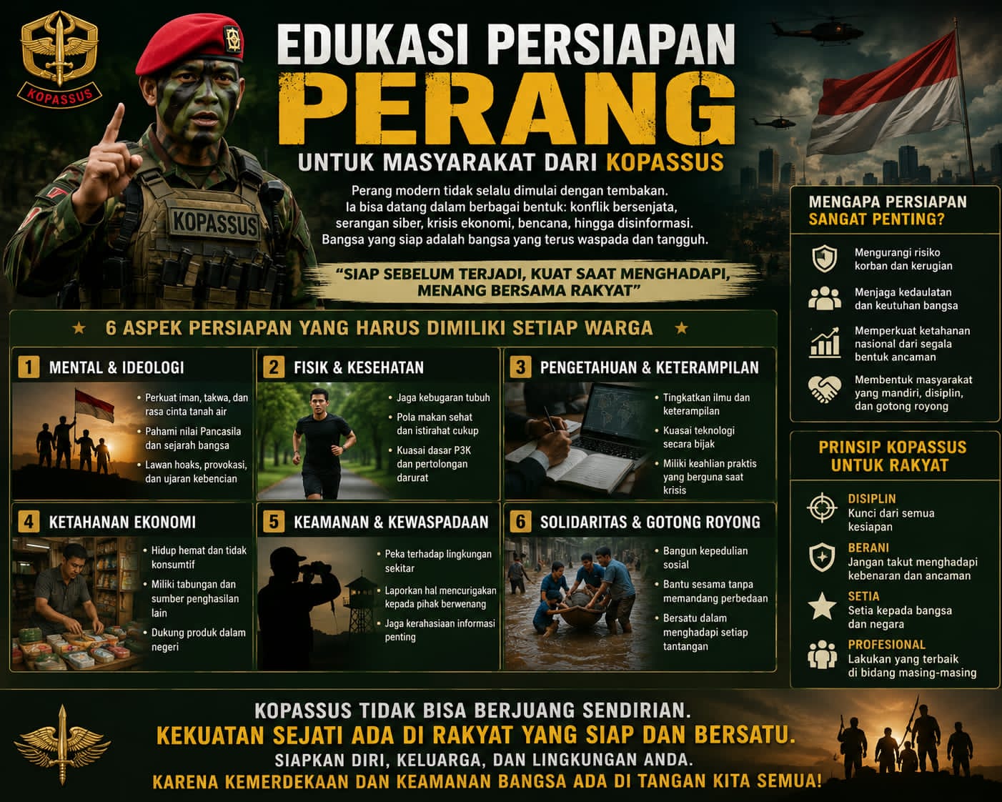 Prof Dr Sutan Nasomal : Edukasi Keluarga Indonesia Bila Terjadi Perang, Apa yang Harus di Lakukan Sangat Penting