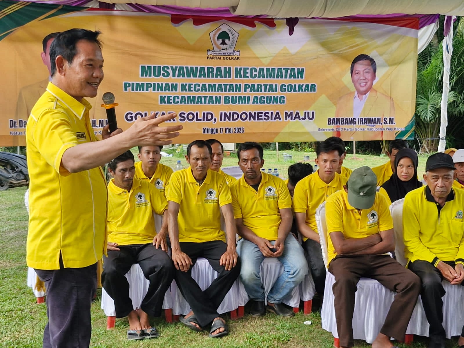 Darwis Nahkodai PK Partai Golkar Bumi Agung, Dr Darlian Pone Tekankan Penguatan Soliditas Kader