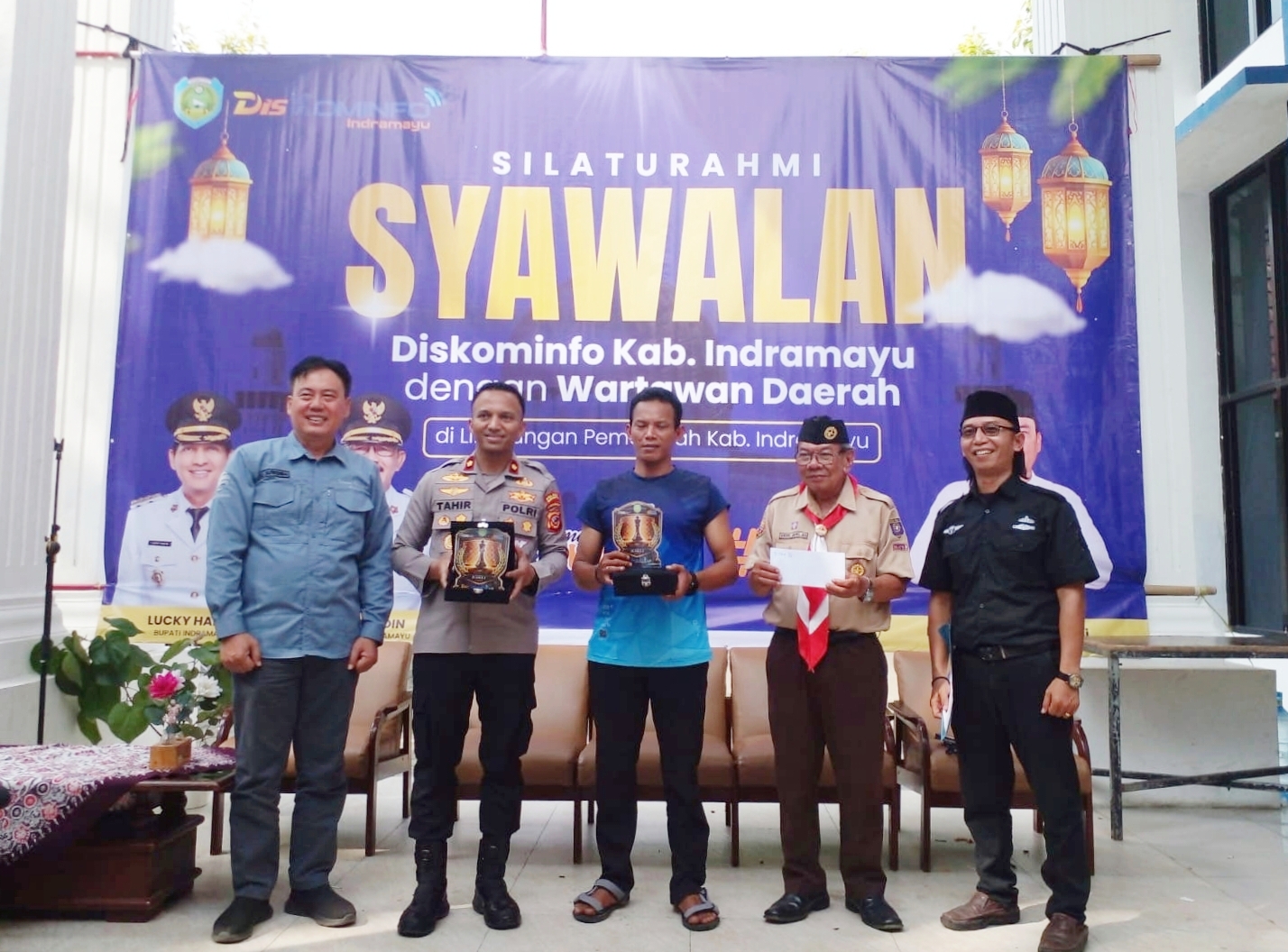 SYAWALAN DISKOMINFO INDRAMAYU BERSAMA WARTAWAN DALAM LOMBA CATUR