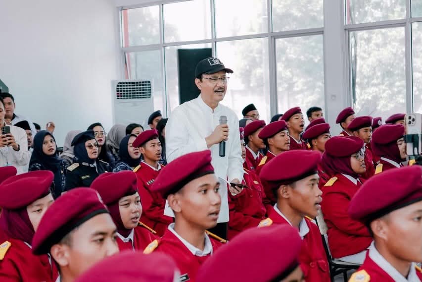 Gus Ipul Pastikan KBM SRMA 32 Lampung Selatan Tetap Optimal Meski di Gedung Sementara