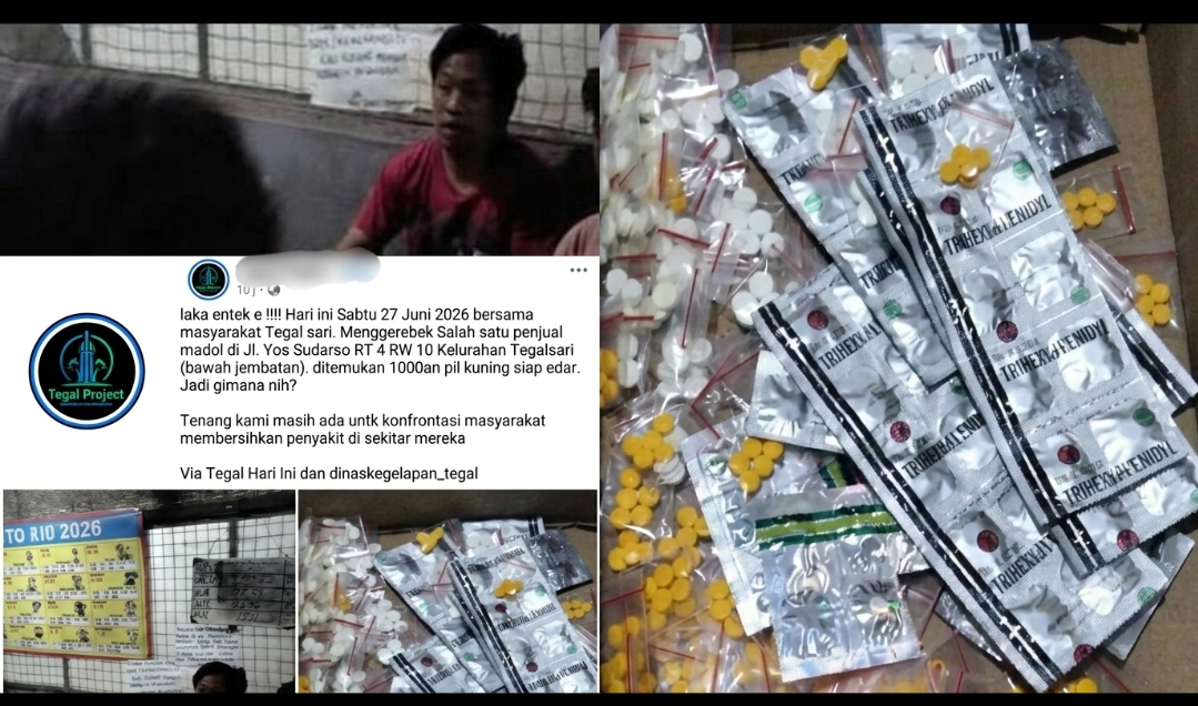 Modus Toko Pulsa Terbongkar, Warga Tegalsari Amankan Ribuan Obat Terlarang