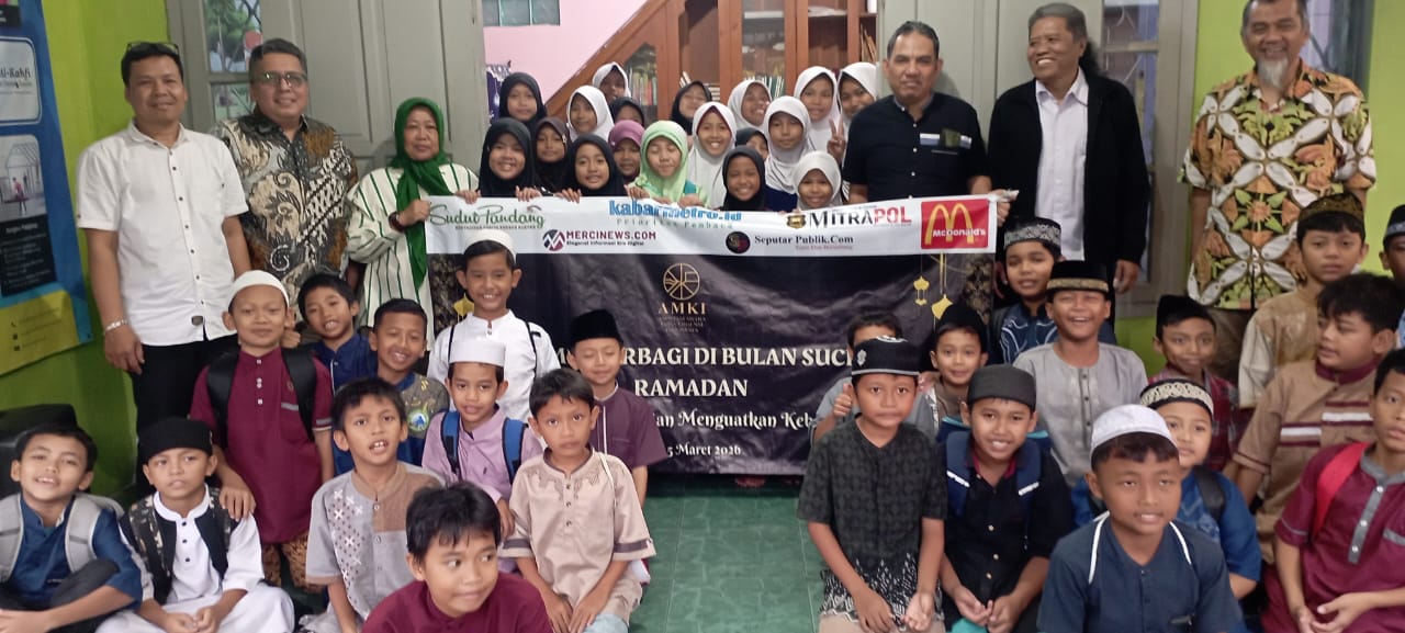 AMKI Pusat Berbagi Kebahagiaan Ramadan Bersama Anak Yatim di Yayasan Al -Kahfi