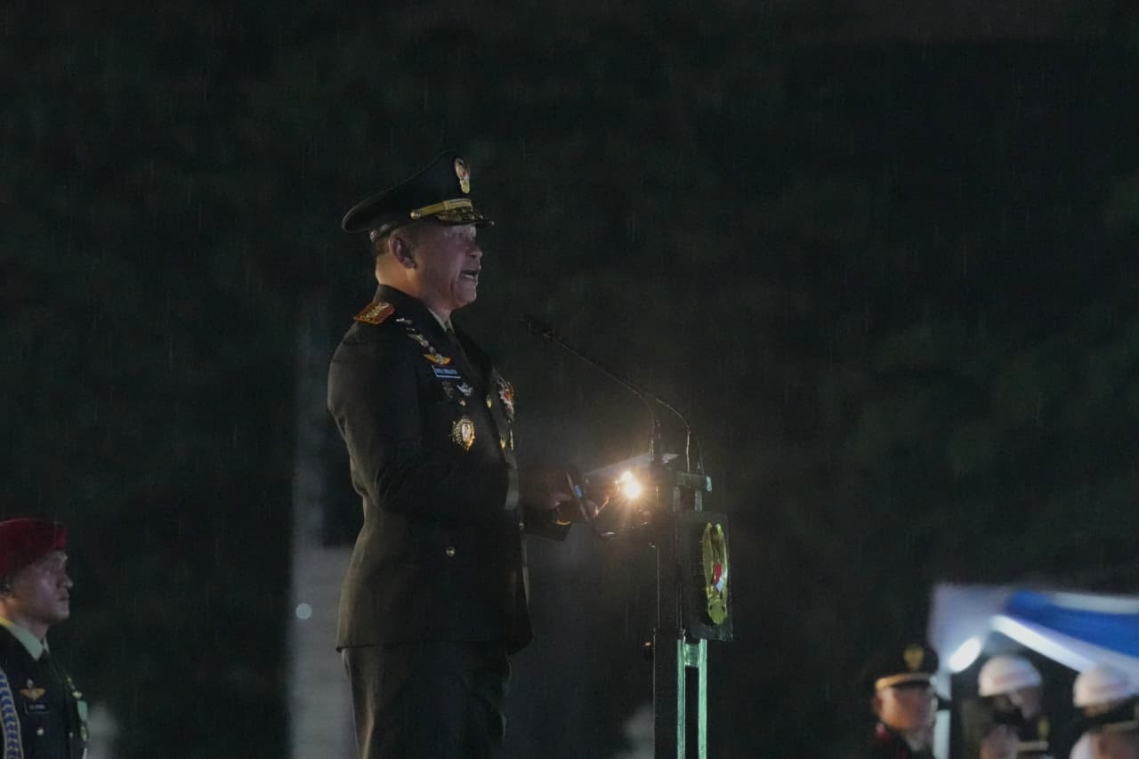 Dibawah Guyuran Hujan, Kasad Lantik 1.202 Perwira Remaja Diktukpa TNI AD Gelombang I TA 2026