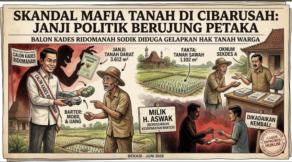 Ditipu Balon Kades, Warga Cibarusah Kehilangan Tanah hingga Rugi Puluhan Juta